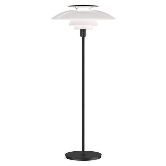 Louis Poulsen PH 80 golvlampa dimmer svartvit