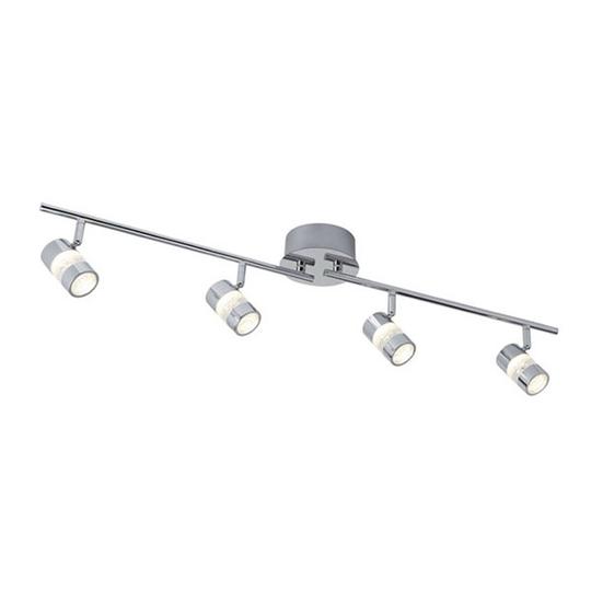 LED-takspotlight Bubbles, IP44, 4 lampor
