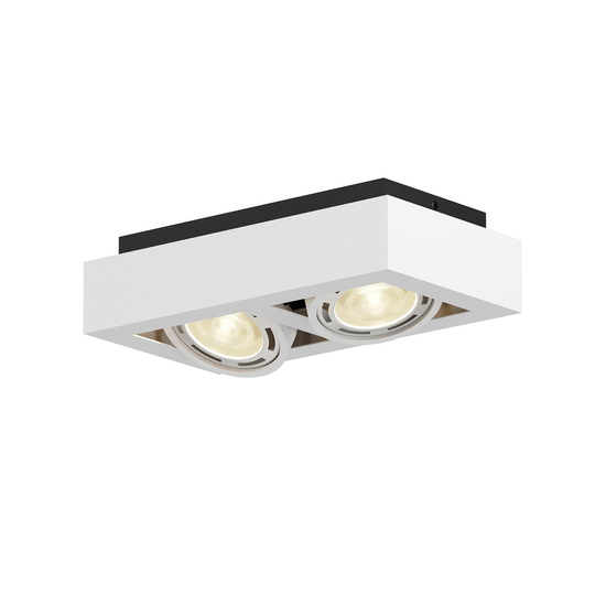 LED-takspotlight Ronka, GU10, 2 lampor, vit