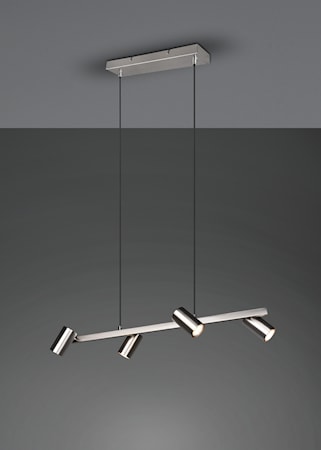 Marley Taklampa 80 cm 4L 4xGU10 Borstat stål