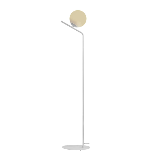 Golvlampa Dione, 1 lampa, vit