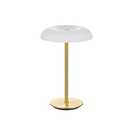 BANKAMP Vanity LED-bordslampa knappdimmer mässing