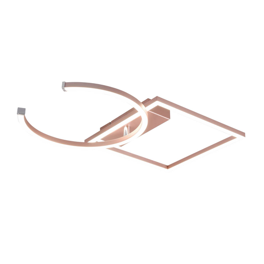 LED-taklampa Pivot, svängbar 4 000 K roséguld