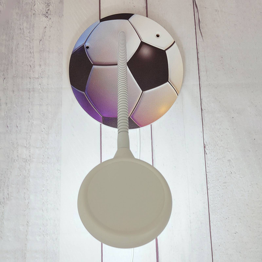 Vägglampa Fotboll med flexarm och kontaktkabel