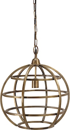 Bristol Taklampa Råmässing 41 cm