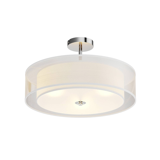LED-taklampa Pikka med vit skärm