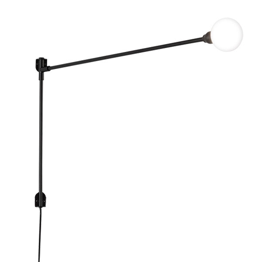 Nemo Mini Potence Pivotante Vägglampa Svart