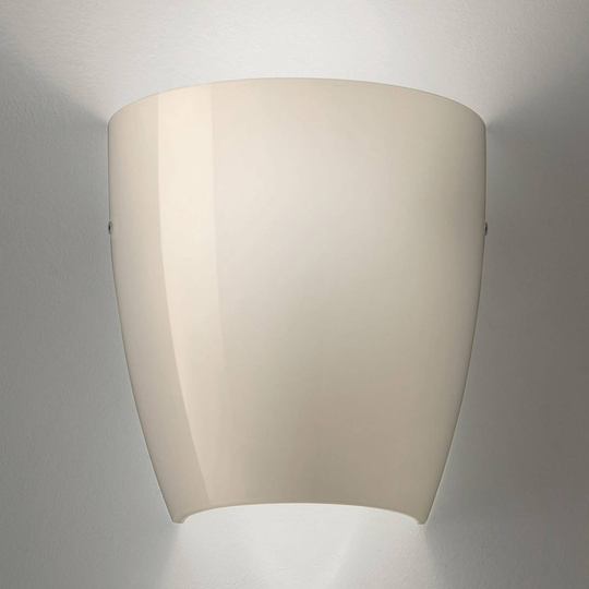 Vägglampa Dafne av glas glossy grå