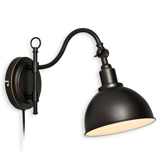 Vägglampa Ekelund i svart