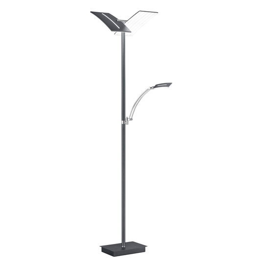 B-Leuchten Dual LED-golvlampa läslampa antracit