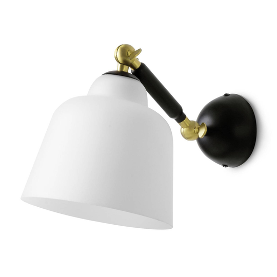 Vägglampa Neo Retro, en rörlig arm
