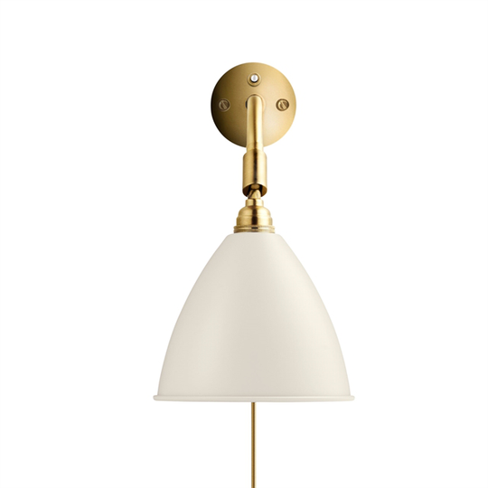 Bestlite BL7 Vägglampa Mat Vit & Mässing