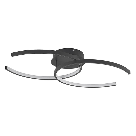 Lindby Cirlio LED-taklampa CCT, antracit