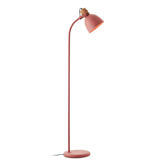 Golvlampa Erena, huvud svängbart, röd