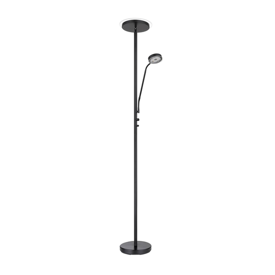 LED-golvlampa Ernst med flexarm, svarta