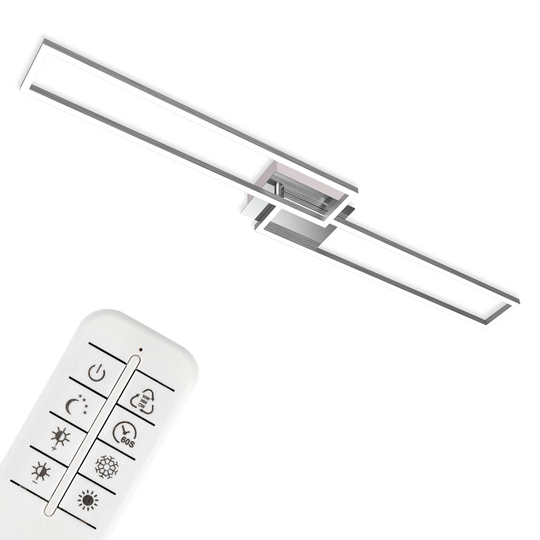 LED-taklampa 3145-018 med fjärrkontroll krom