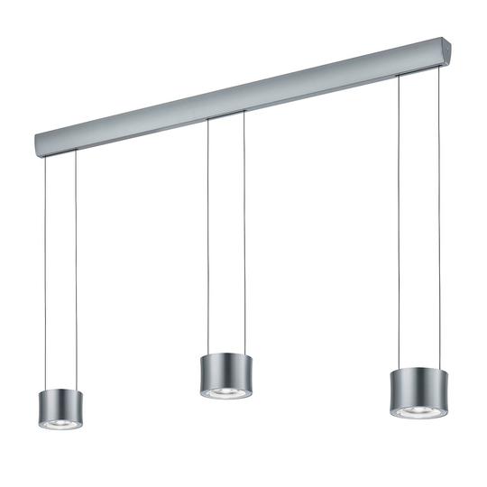 BANKAMP Impulse LED-hänglampa 3 lampor nickel