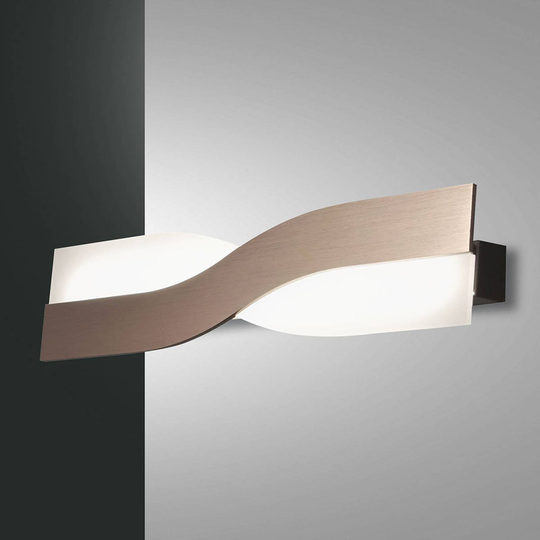 LED-vägglampa Riace 50 cm brons