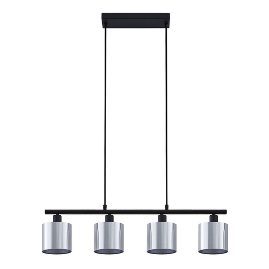Lindby Joudy pendellampa, 4 lampor, aluminium