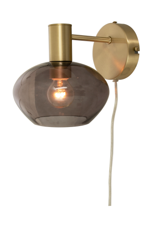 Bell Vägglampa Matt Mässing/Rök IP20