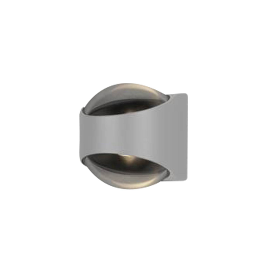LED-utomhusvägglampa Bitonto 2 lampor vit