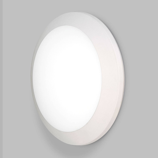LED-utomhusvägglampa Umberta Ø 35 cm vit 11W CCT