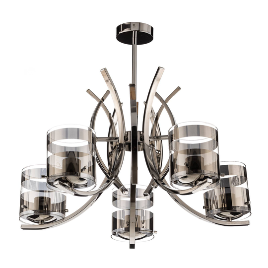 Taklampa Helen 5 lampor silver