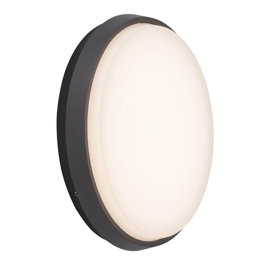 Effektiv LED-utomhusvägglampa Letan Round