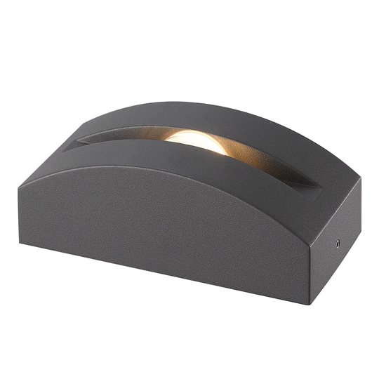 LED-utomhuslampa Marka, aluminium mörkgrått