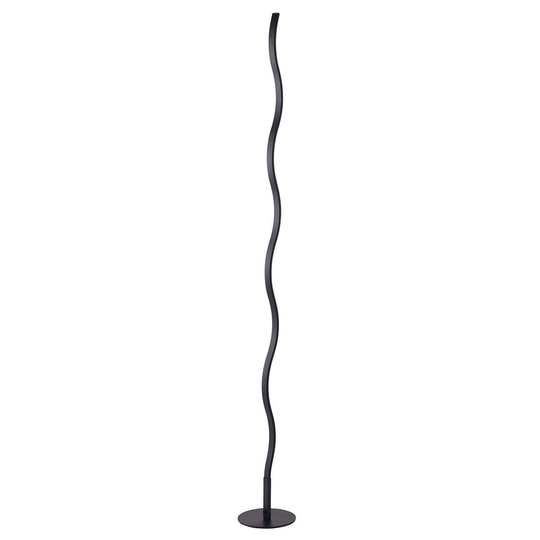 LED-golvlampa Wave, 1 lampa, svart