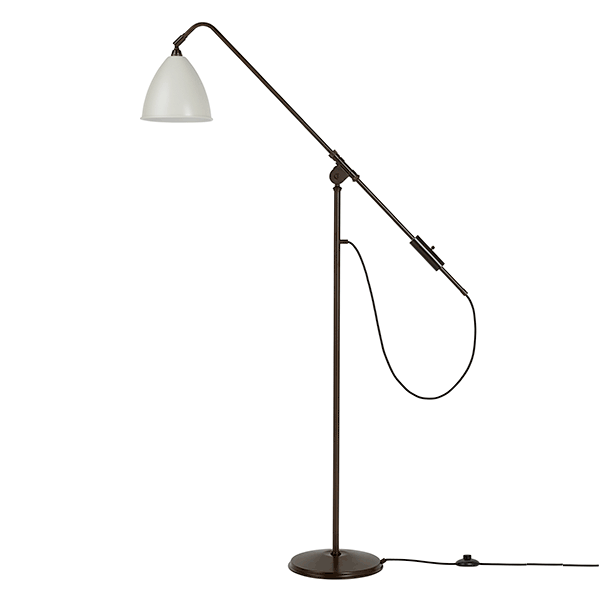 Bestlite BL4 Golvlampa Svart Mässing & Vit
