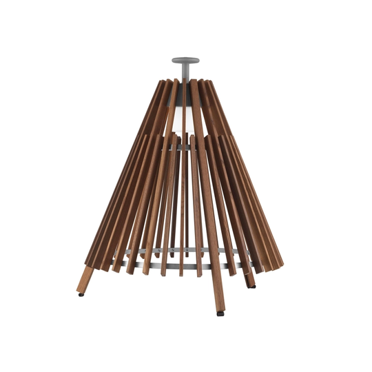 Tipi Floor Lamp, Ash/Stainless Steel