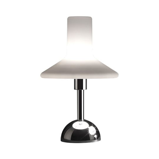 TATO Olly Bordslampa Krom & Vit Medium