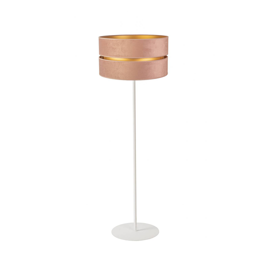 Golvlampa Golden Duo ljusrosa/guld
