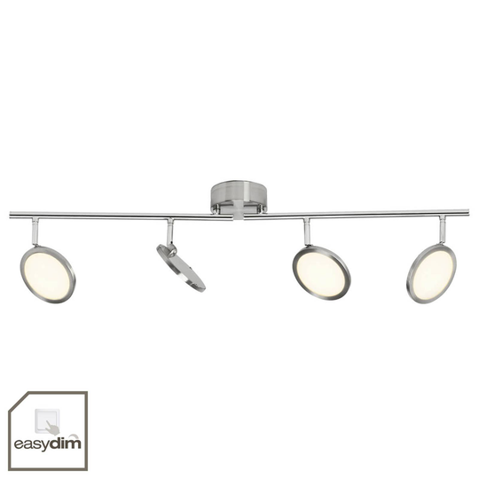 Dimbar LED-taklampa Pluto, 4 ljuskällor