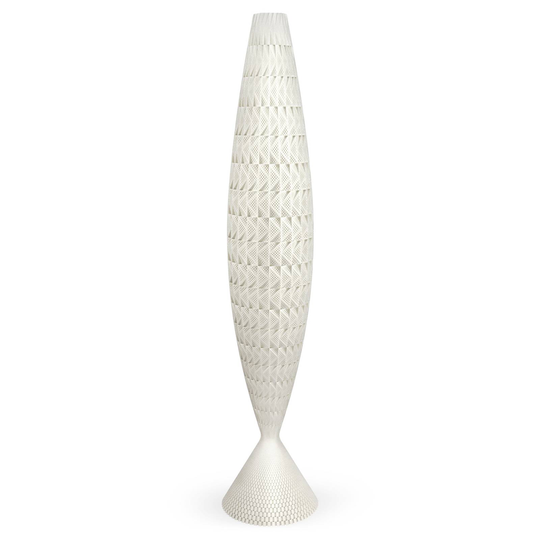 Golvlampa Fraktal av biomaterial, silk, 115 cm