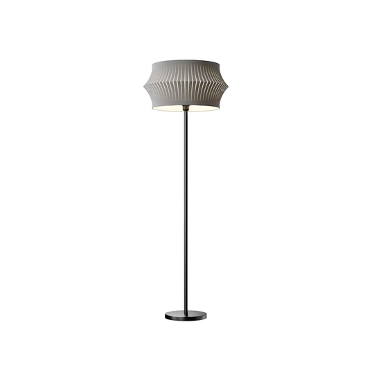 Golvlampa Joala med svart tygskärm