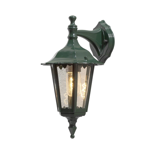 Utomhusvägglampa Firenze, hängande, 36 cm, grön