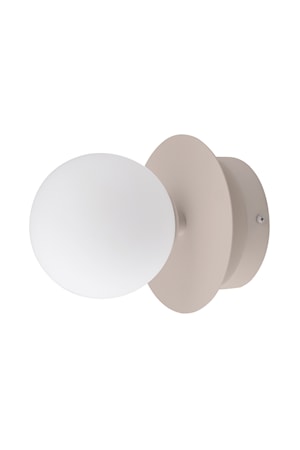 Art Deco Vägglampa/Plafond IP44 Mud/Vit