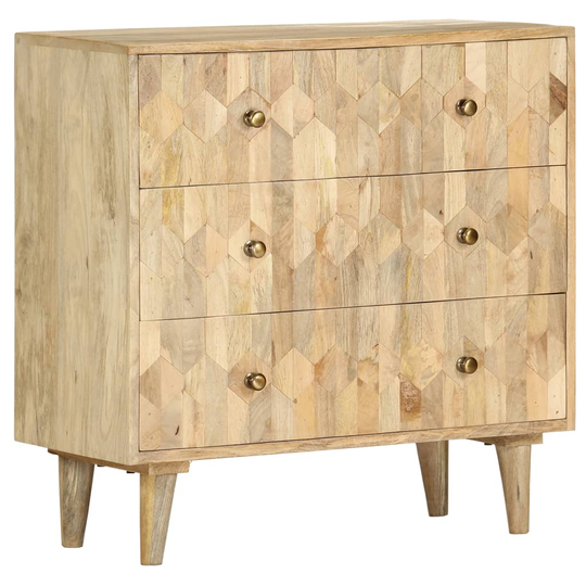 vidaXL Byrå 75x35x75 cm massivt mangoträ