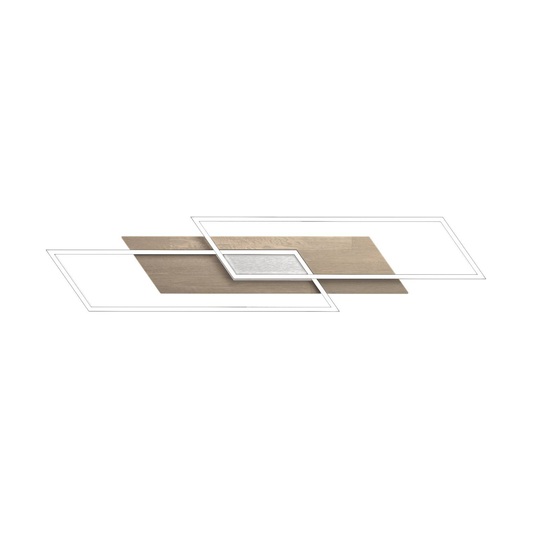 LED-taklampa Panama XL, kalkbehandlad ek