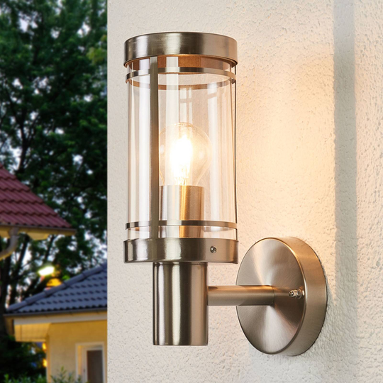 ELC Torido utomhusvägglampa i rostfritt stål