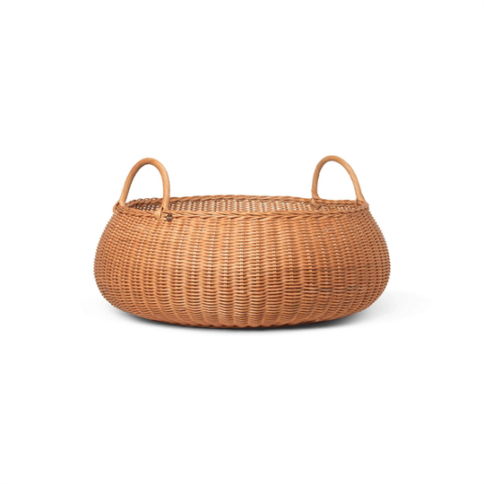 Ferm Living Flätad Korg Låg Rotting