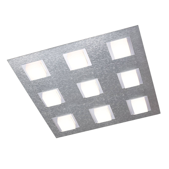 GROSSMANN Basic taklampa 9 lampor aluminium