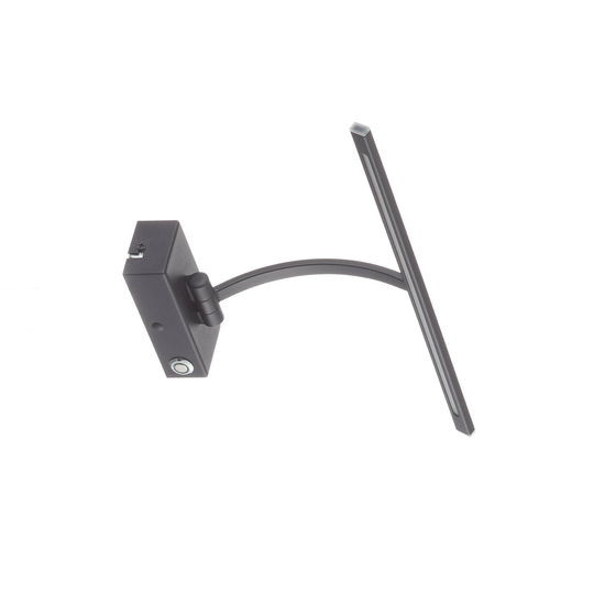 LED-vägglampa Matisse, bredd 34 cm, svart