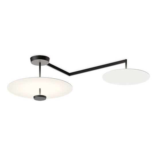 Vibia Flat LED-taklampa 3 lampor Ø 55 cm vit