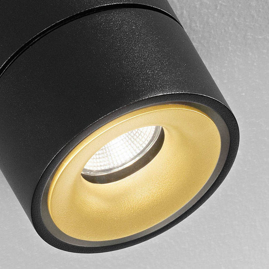 Egger Clippo Duo LED-spotlight, svart-guld 2 700 K