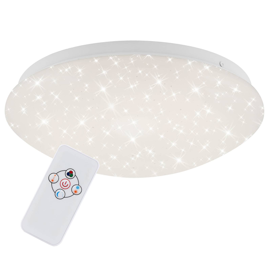 LED-taklampa 3256-016 med stjärndekor och RGBW