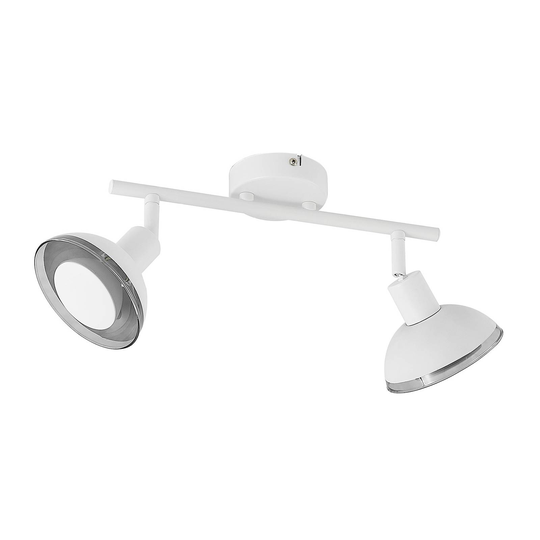 Lindby Erin LED-takspotlight vit 2 lampor