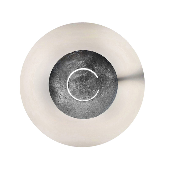 Knikerboker DoppioZero vägglampa vit/bladsilver